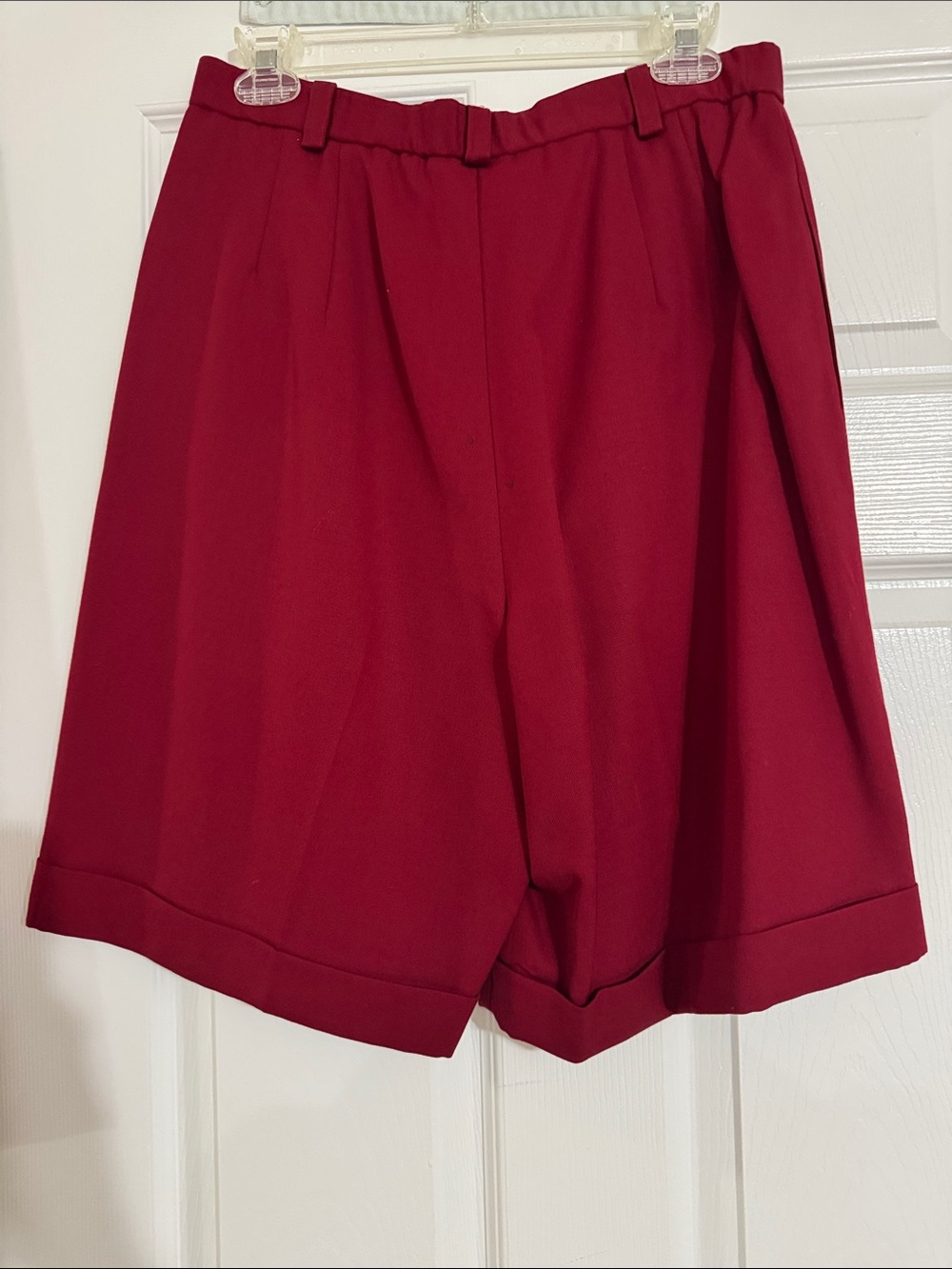 Classic Double-Breasted Womens Blazer in Deep Wine With Matching Dress Shorts - Picture 3 of 9